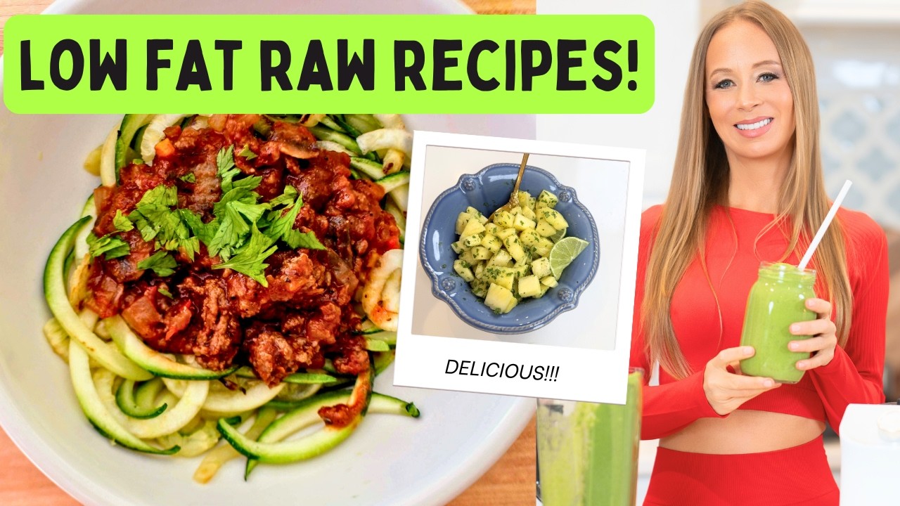 Low Fat Raw Vegan Recipes ANYONE Can Make 🍒