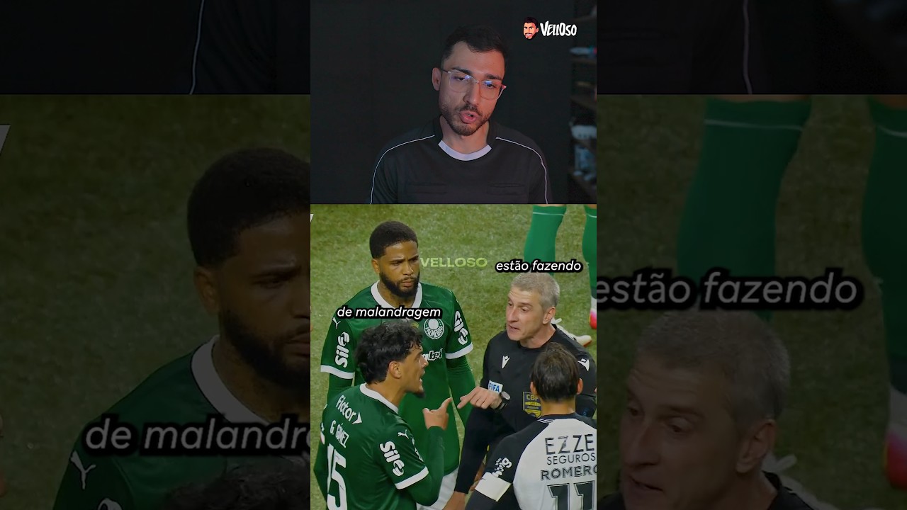 Leitura labial do Derby Paulista pela Copa do Brasil. Corinthians vence o Palmeiras e avan&ccedil;a.