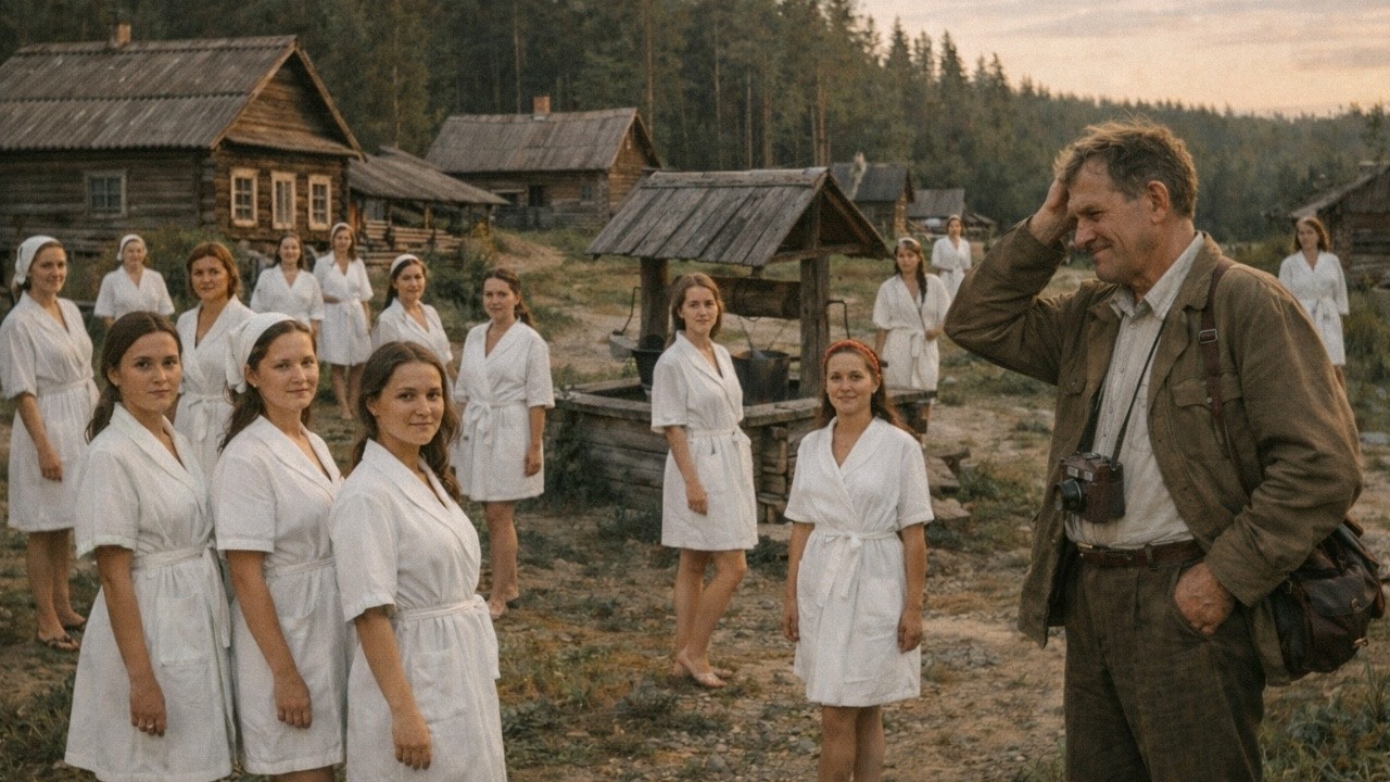 УЧЕНЫЙ В ГЛУБИНЕ ТАЙГИ НАШЕЛ ДЕРЕВНЮ ДЕВУШЕК. МУЖЬЯ УШЛИ В ЛЕС И НЕ ВЕРНУЛИСЬ