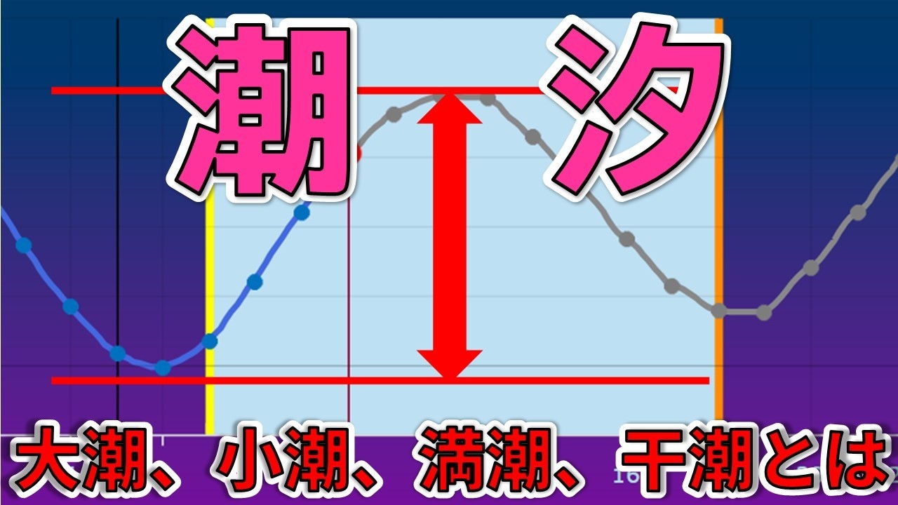 【潮汐】タイドグラフ（潮見表）から釣れる時間を読むことができる