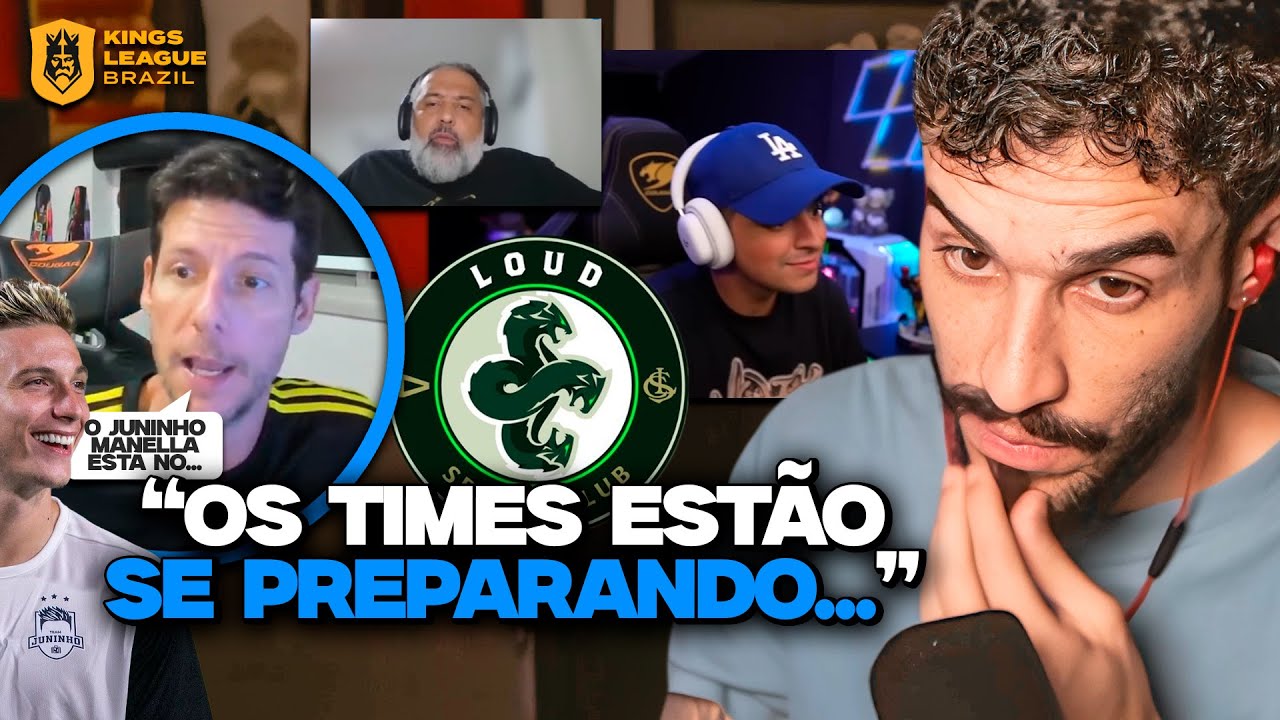 CORINGA ANUNCIA NOVO TÉCNICO DA LOUD E GIRO DE NOTÍCIAS DA KINGS LEAGUE! | REACT DO STAG