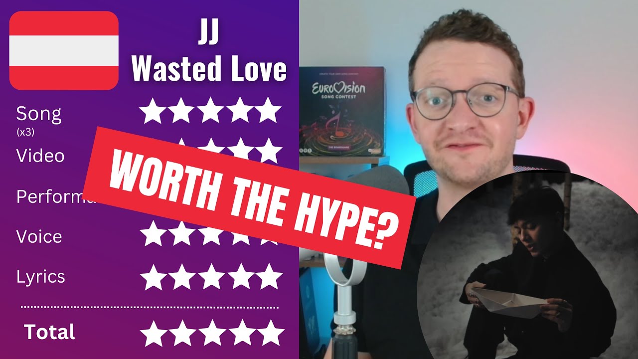 RATING Wasted Love by JJ - AUSTRIA EUROVISION 2025