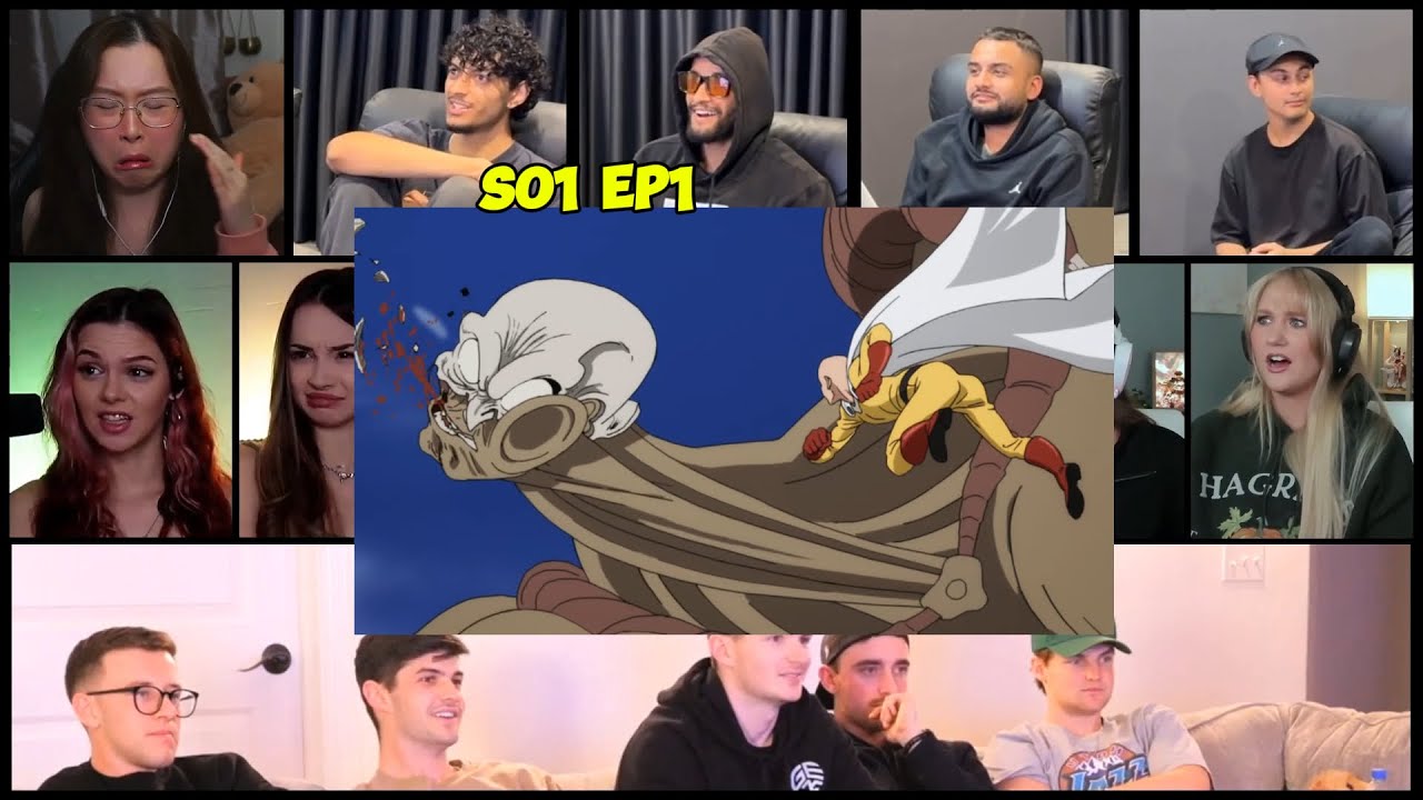 One Punch Man Season 1 Episode 1 Reaction Mashup