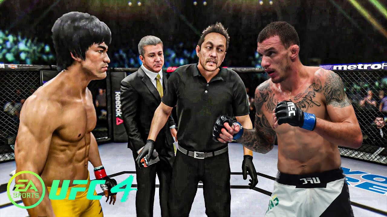 Брюс Ли против Ренато Мойкано EA Sports UFC 4 Бойцовский клуб Брюса Ли 🔥🐲