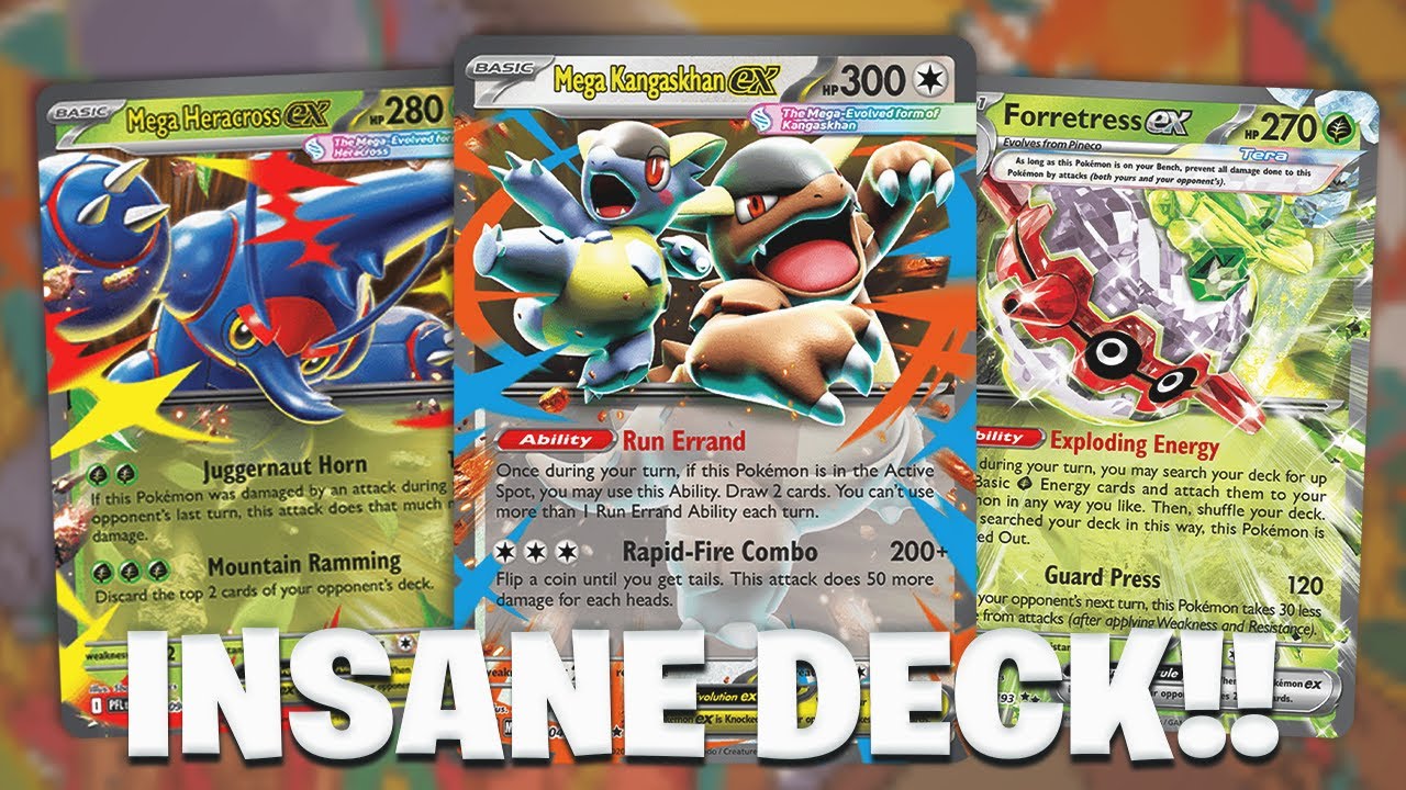 mega kangaskhan and forretress makes our opponents instantly concede