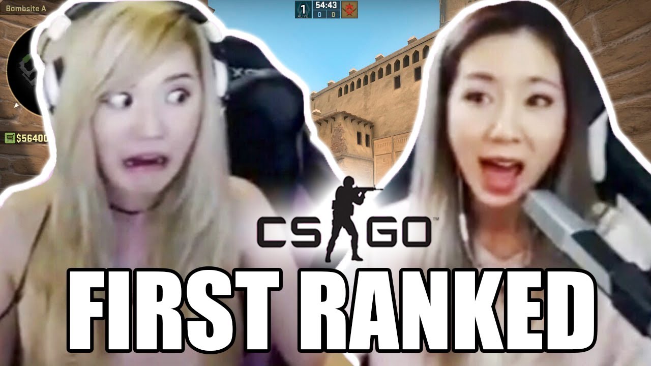 ANGELSKIMI'S FIRST TIME PLAYING CS:GO AND IT'S RANKED?!?