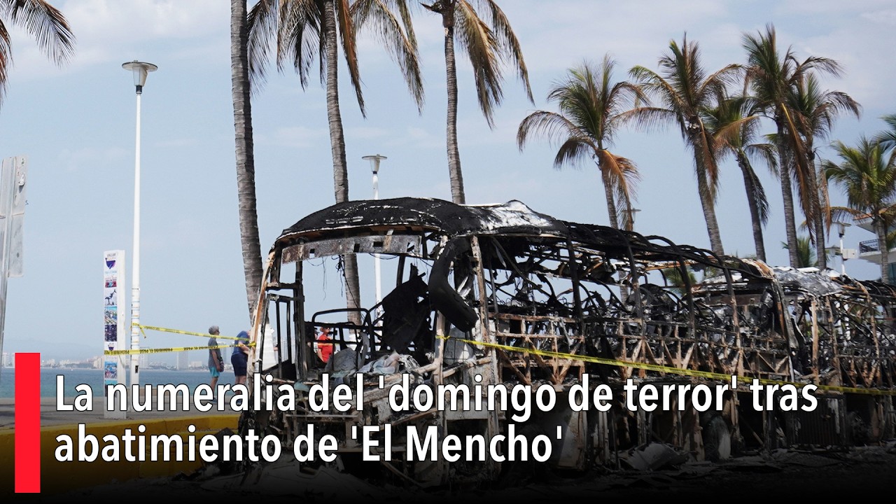 La numeralia del 'domingo de terror' tras abatimiento de 'El Mencho'