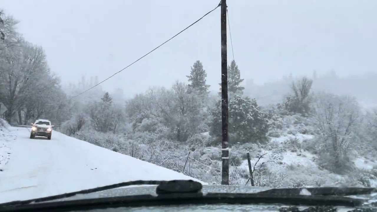Manejando en la nieve ⛄️ 