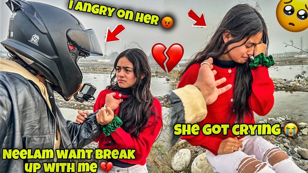 Angry prank on Neelam gone wrong 😭💔 | she want break up with me 😰 | she got crying 😢