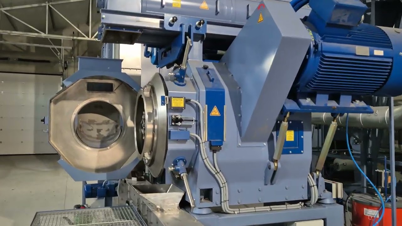 Pellet line for dry sawdust
