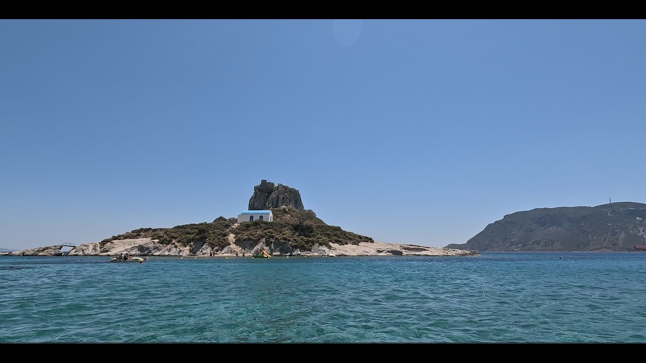 Nisi Kastri Island | Pedal Boat & Walk | Kos 4K