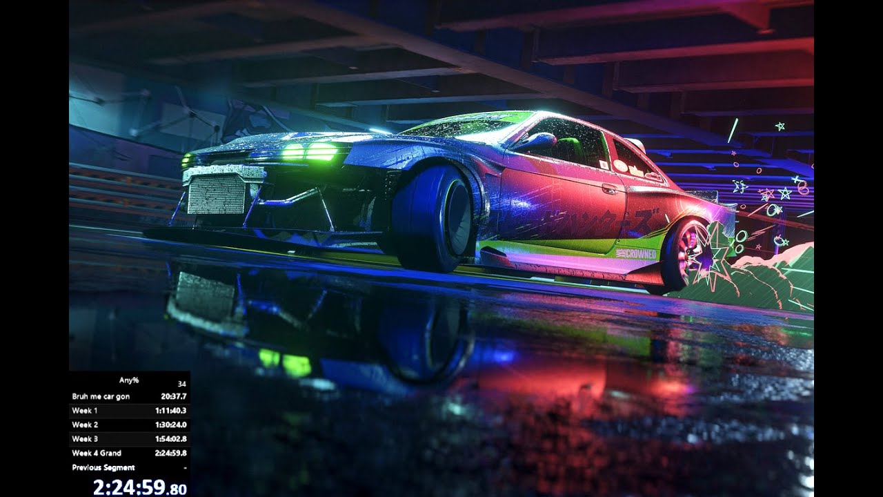 NFS Unbound speedrun any% 2H24