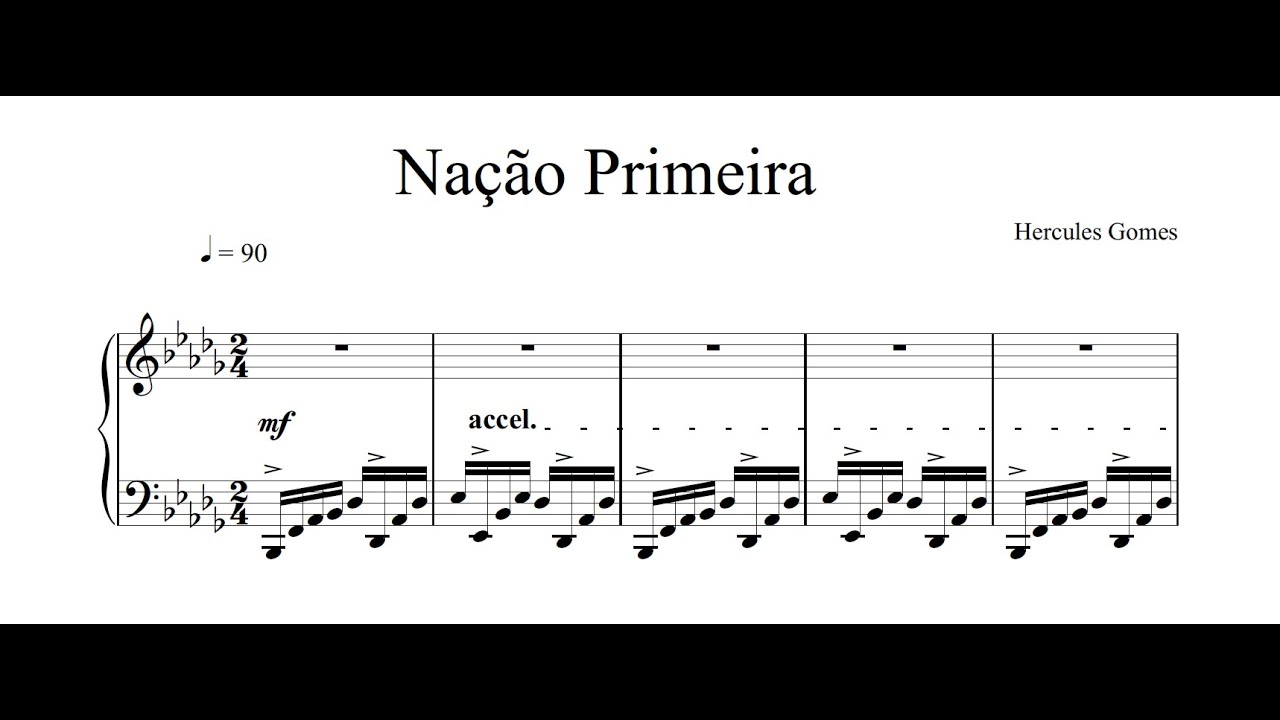 Hercules Gomes - Na&ccedil;&atilde;o primeira (Hercules Gomes, piano)