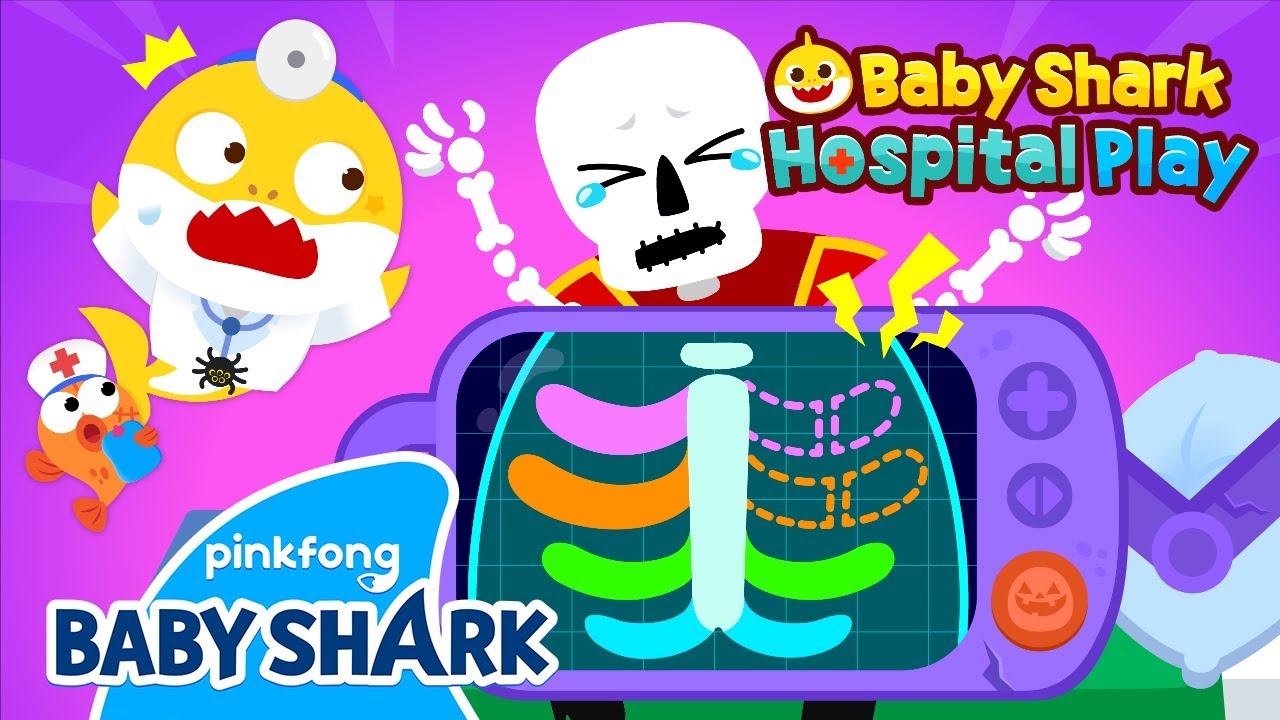 [🩻NEW] Oh no! The Skeleton's Bones are Broken! | Baby Shark Hospital Play | Baby Shark Official