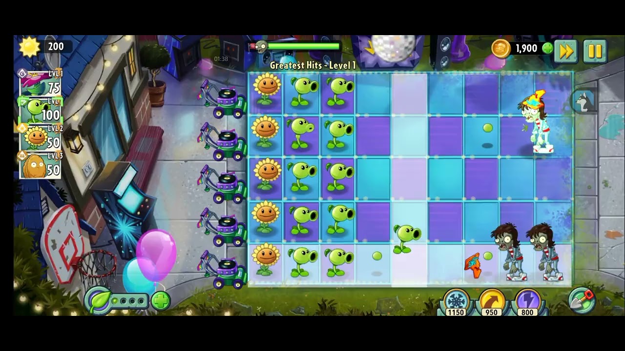 Pvz2 Greatest Hits - Level 1