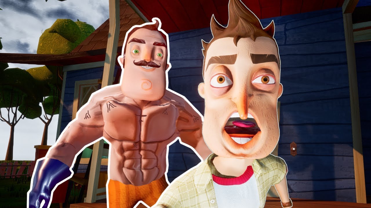 THE NEIGHBOR EXTREME WORKOUT | Hello Neighbor Muscle Neighbor Mod