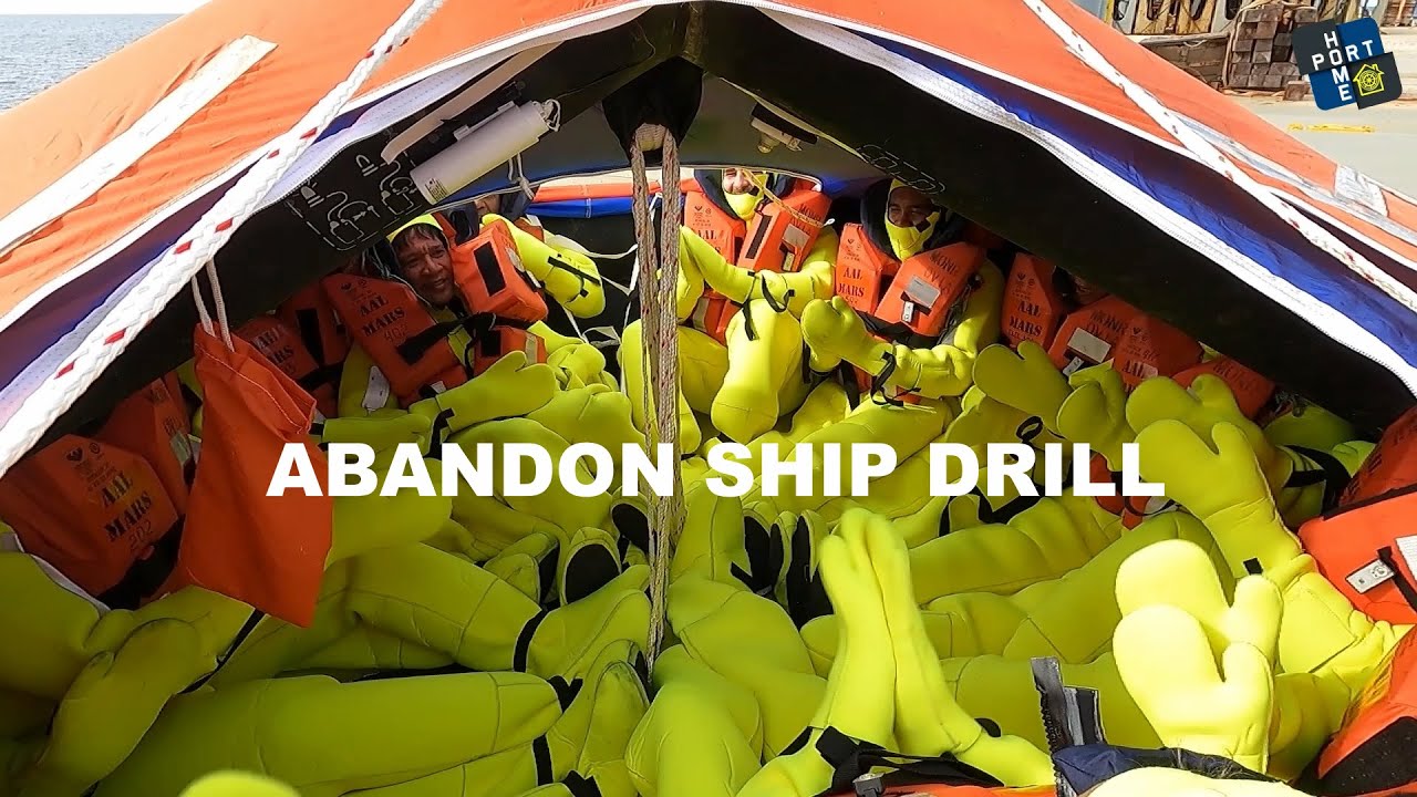 Abandon ship drill. Liferaft (part 1)