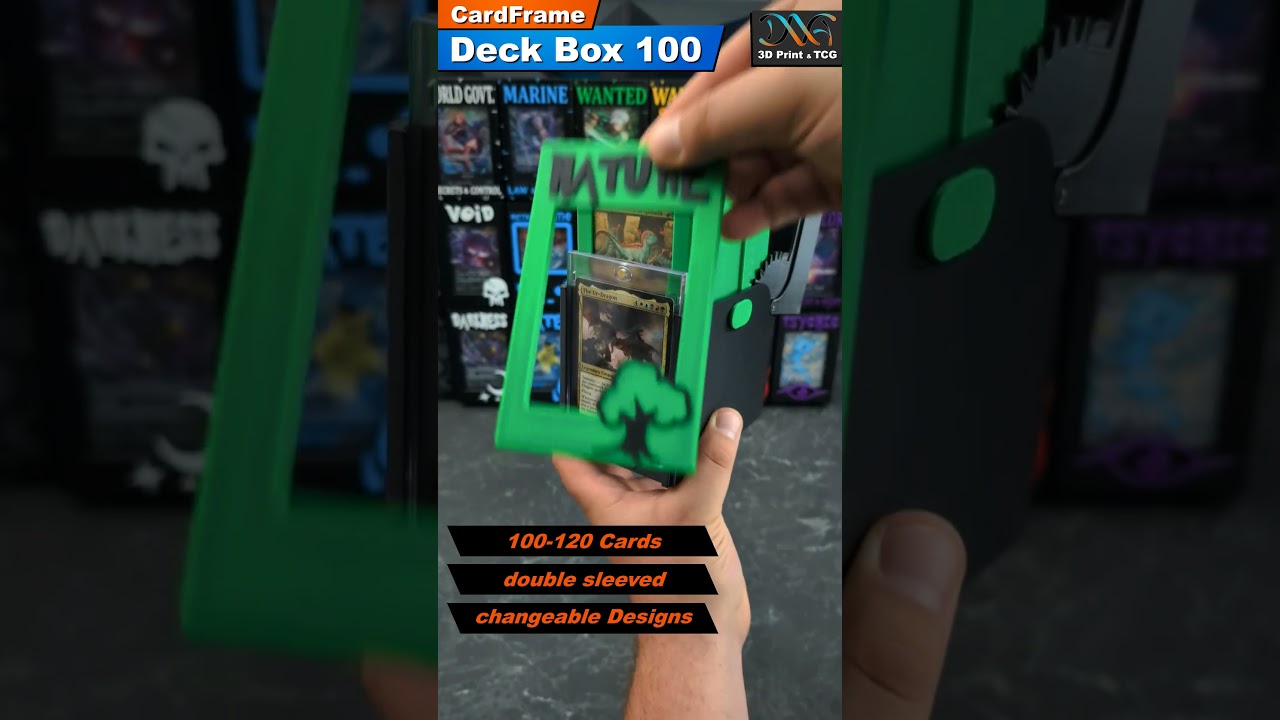 Commander Deck Box &ndash; The Ultimate 3D Printed MTG & TCG Upgrade! 🌿 Nature Design #3dprint #mtg