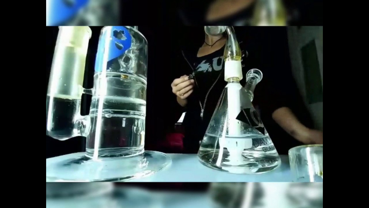 Two bongs one girl