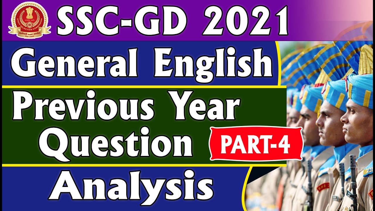 SSC GD 2021 GENERAL ENGLISH PREVIOUS YEAR QUESTION WITH EXPLANATION | தேர்வை சுலபமாக எதிர்கொள்ளலாம்.