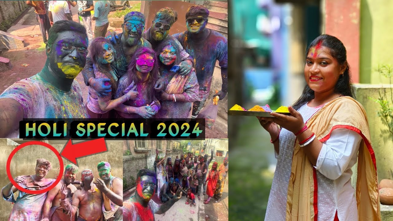 জামাইয়ের কি হাল হলো হোলির দিনে😱😂।। Holi special vlog 2024||
