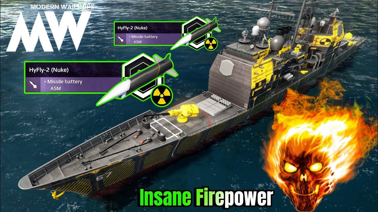 USS Shiloh With Hyfly-2 Nuke ☢️ Insane Firepower in Online Gameplay 🔥 - Modern Warships 