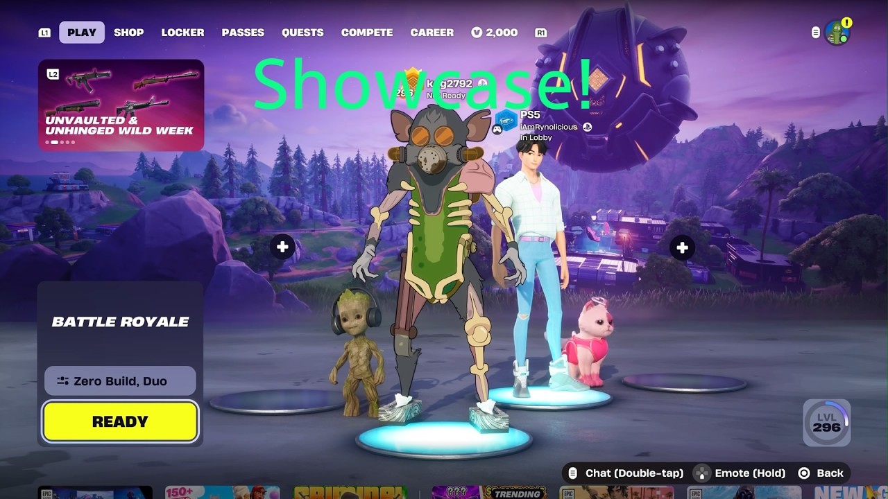 SHOWCAING *NEW* PICKLE RICK SKIN