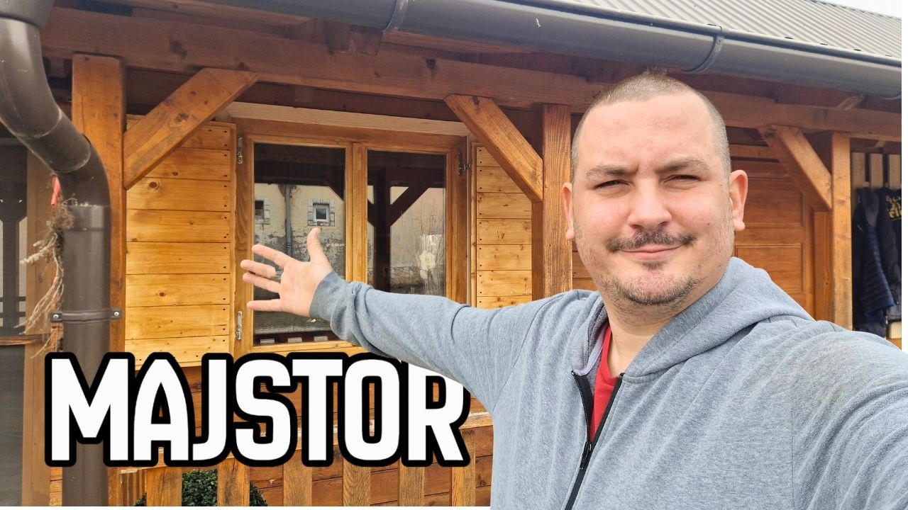 PROBIJAM ZID DRVENE KUĆE S MOTORKOM | Ugrađujem prozor