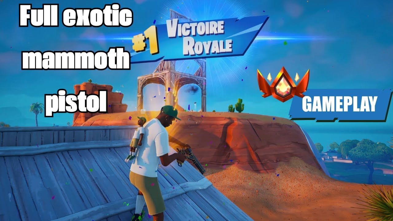 Zero Build Reload Ranked PS5 Controller gameplay — Full exotic mammoth pistol