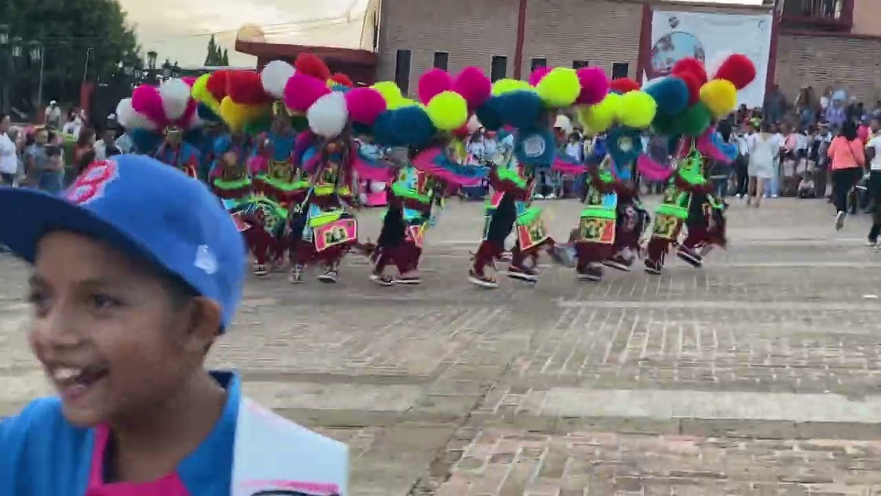 Danza san Judas Tadeo los tadeos en la explanada del calvario fiestas de agosto 2023 💚💚