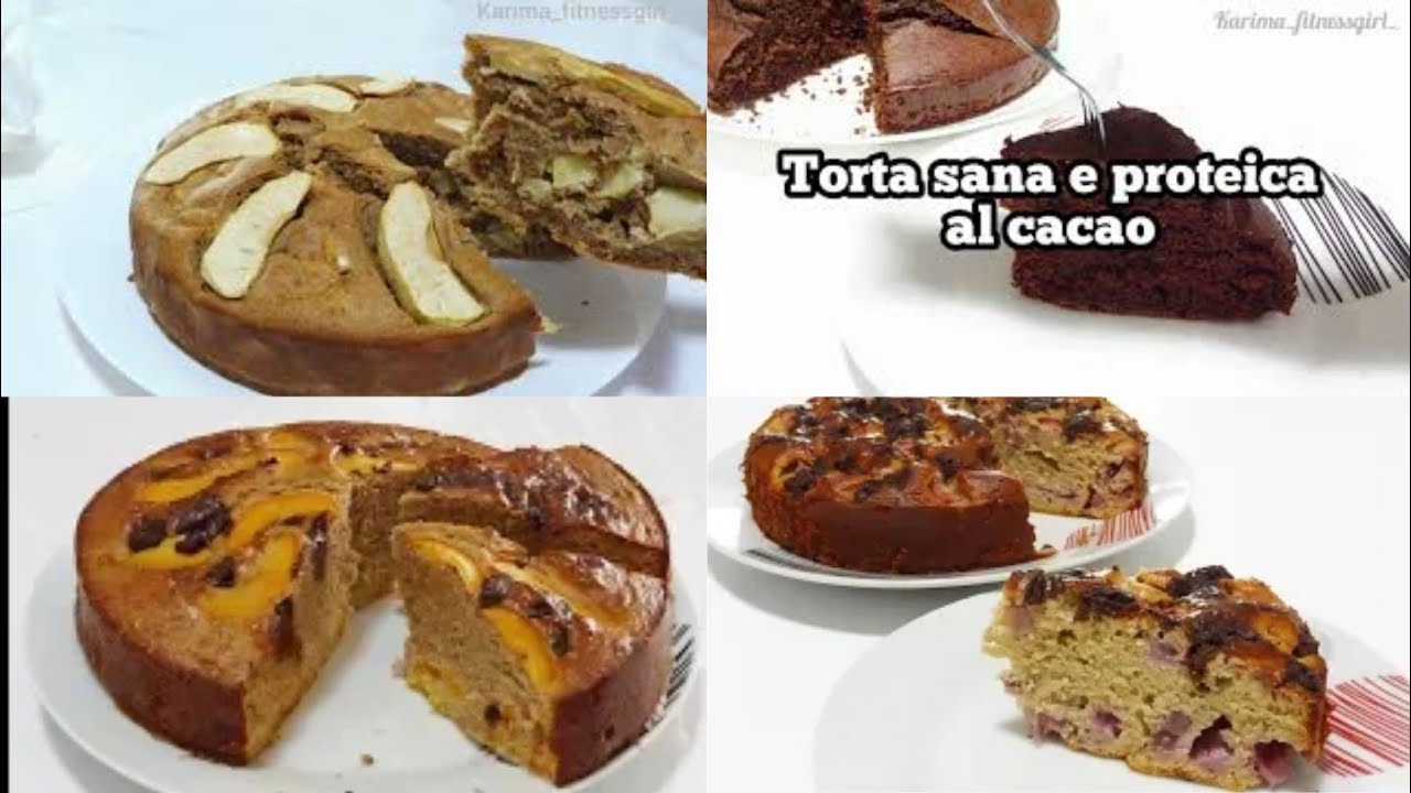 TORTE PROTEICHE SANE E LIGHT 4 RICETTE SUPER VELOCI E SEMPLICI!!
