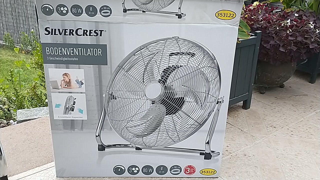 Lidl Silvercrest Bodenventilator  Ventilator ,  erster Test