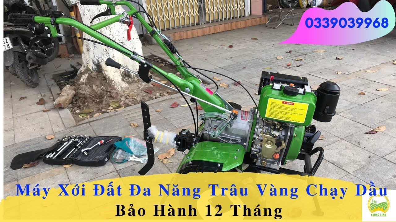 Máy Xới Đất Trâu Vàng Chạy Dầu 173