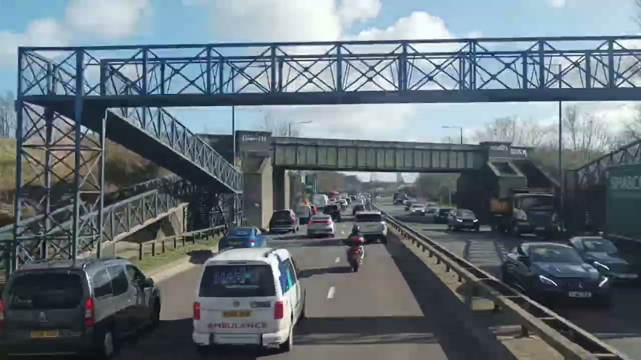 🇬🇧 COACH ROUTE TIMELAPSE | Stagecoach in Oxfordshire Oxford Tube: Oxford ➔ London Victoria