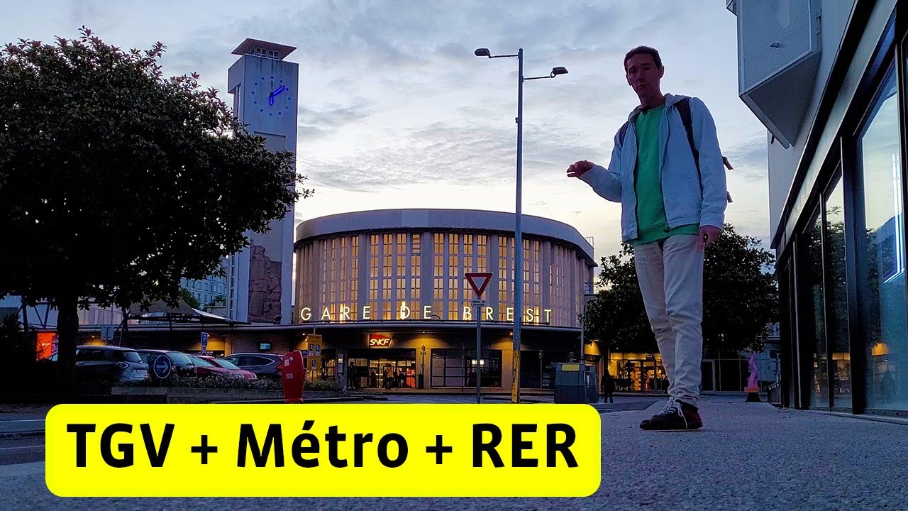 De Brest à Dourdan en TGV Métro RER Intermodalité