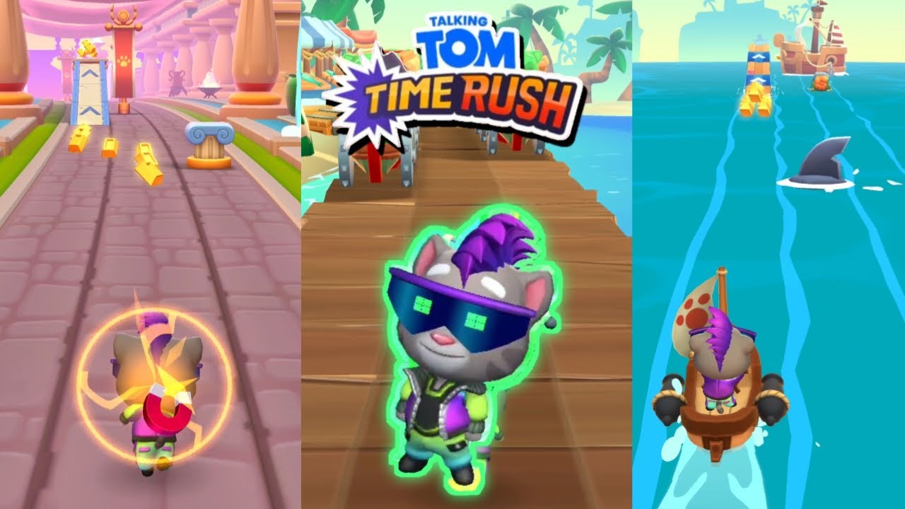 Talking Tom Time Rush - Walkthrough Gameplay | Best Endless Runner Game | RASEEN'S GAMES