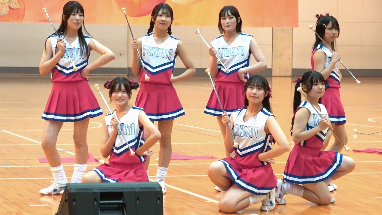 【ダンス】高校生バトン部の演技【バトン】[4K]