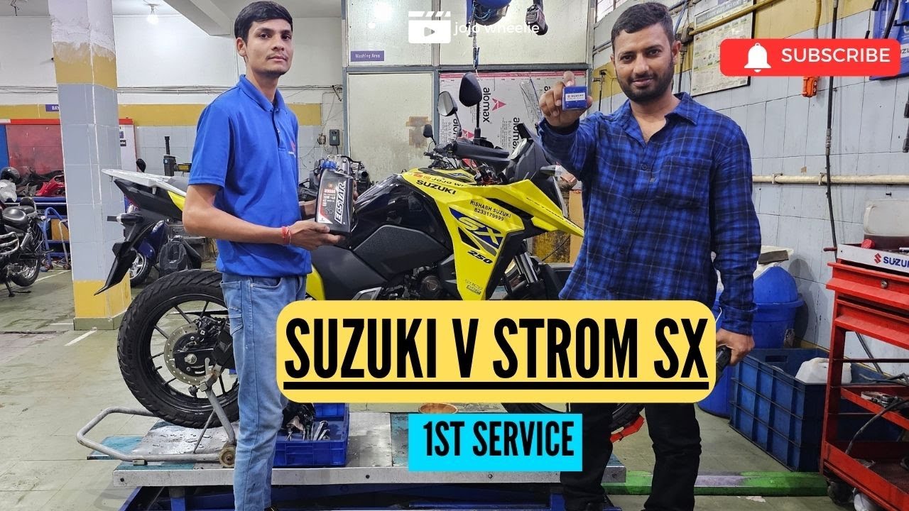 Suzuki V-Strom SX First Service Review: Maintenance and Impressions,cost of service and time taken
