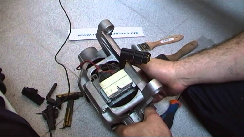 CAMBIO ESCOBILLAS MOTOR LAVADORA Y RECTIFICADO ROTOR