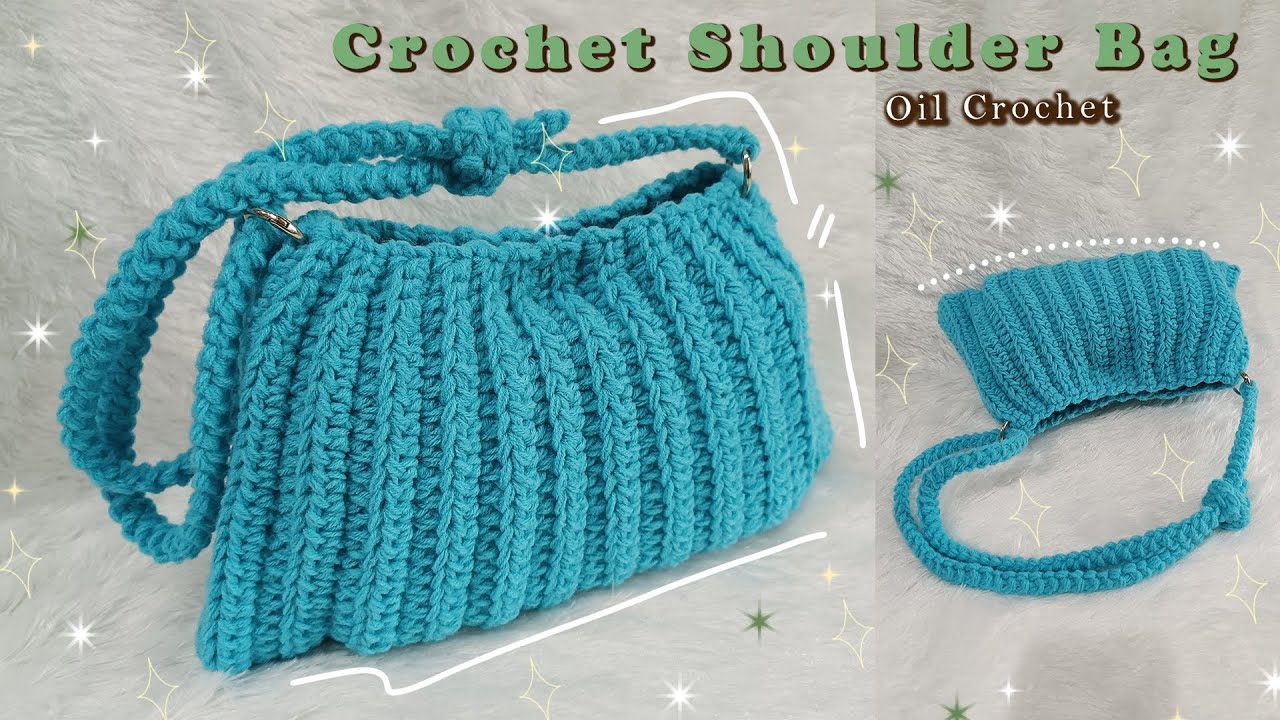 Crochet Bag 🌊 EASY Crochet Shoulder Bag Tutorial 🌊