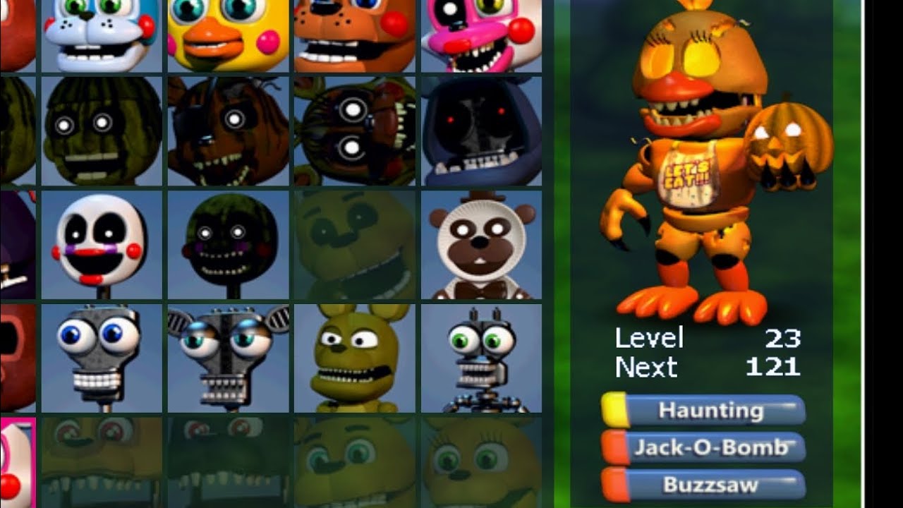 Fnaf World Jack-O-Chica