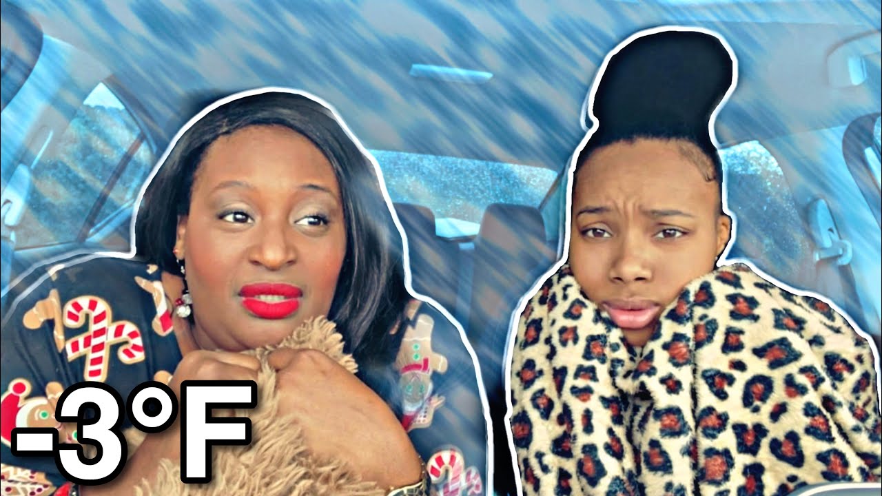 LAST TO LEAVE THE FREEZING CAR WINS $10,000 | Salome Emani VS MaMa T
