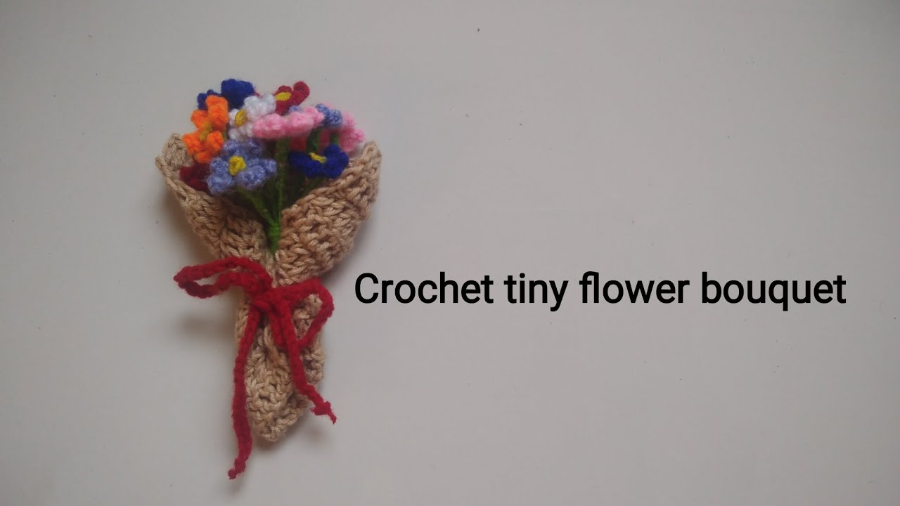 #easy #crochet #tiny #flowers#bouquet 