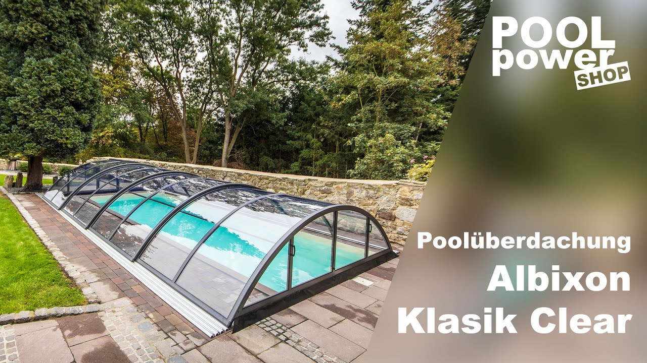 Poolüberdachung Albixon Klasik Clear 860 x 471 x 130 cm