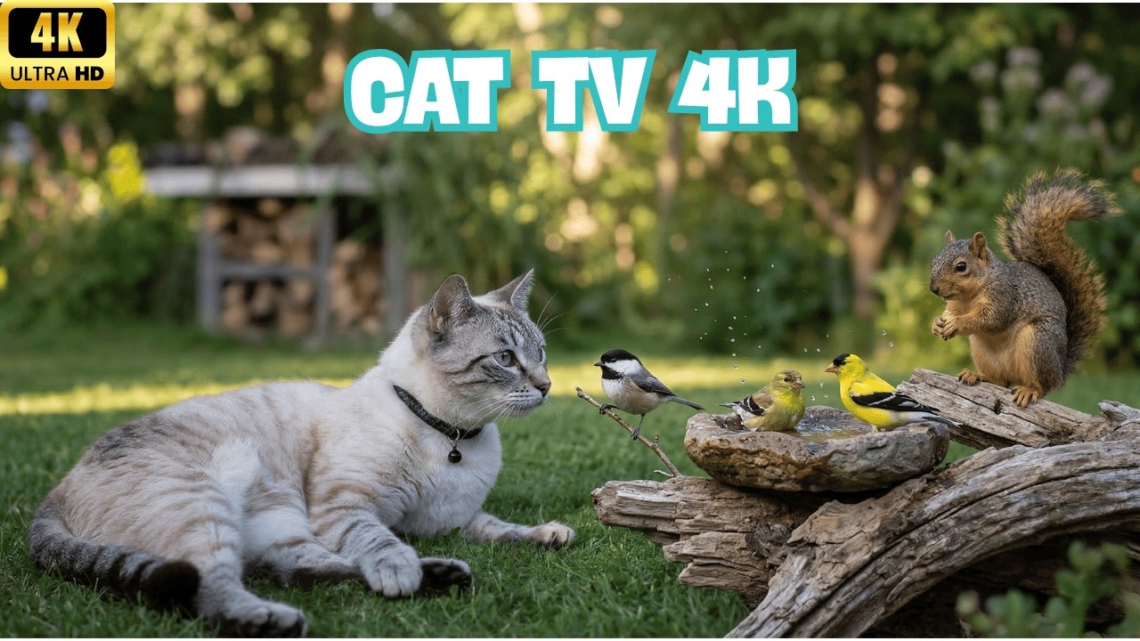 Cat TV 4K 60FPS | Stunning Bird Scenes Your Cat Simply Cannot Look Away From | 1+ Hour