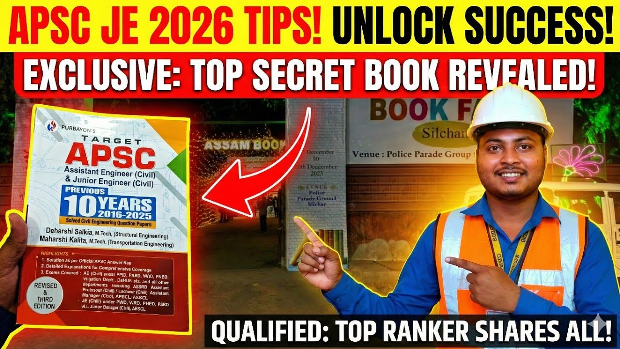 Upcoming APSC PHE JE 2026 Exam Tips | Silchar Book Fair 2025