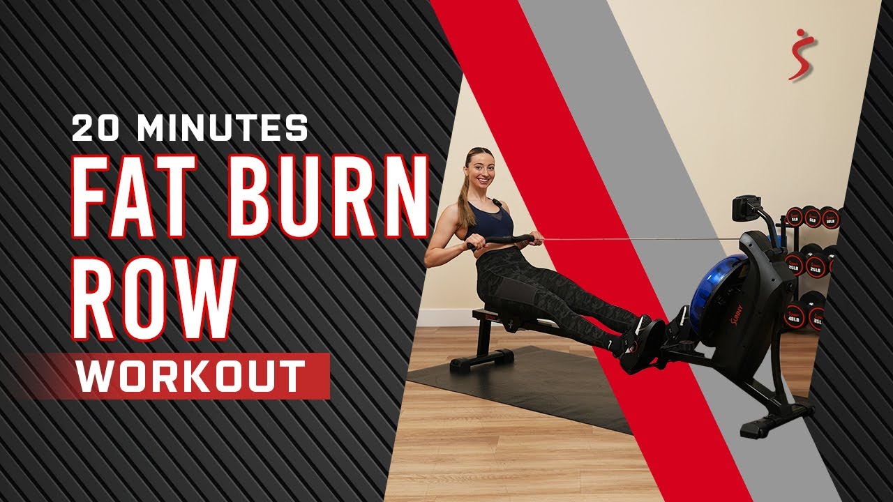 20 Min. Fat Burning ROWING Workout | Non-Speaking Full Body