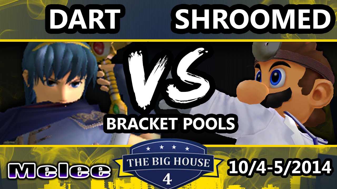 The Big House 4 - Dart (Marth) Vs. Shroomed (Sheik, Dr. Mario) - Pools Round 2 - SSBM