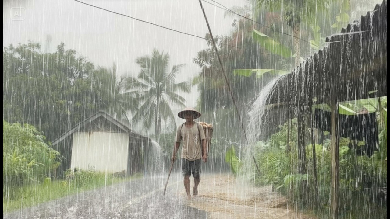 RAINSTORM THAT FEELS LIKE YOUR ARMS AROUND ME 🌧️⚡🤍 Peaceful Night Rest