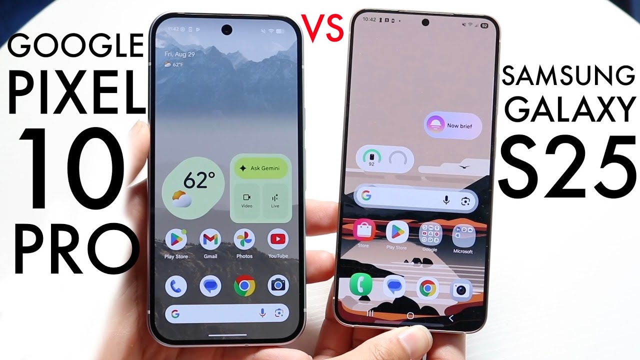 Google Pixel 10 Pro Vs Samsung Galaxy S25! (Comparison) (Review)